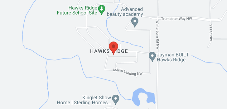 map of 189 HAWKS RIDGE BV NW